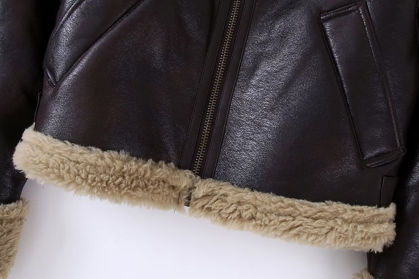 Faux Fur Leather Jacket - York & Dante 