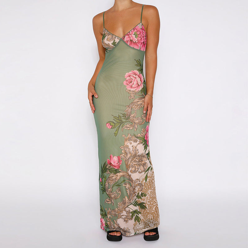 Robe longue à fleurs Leah