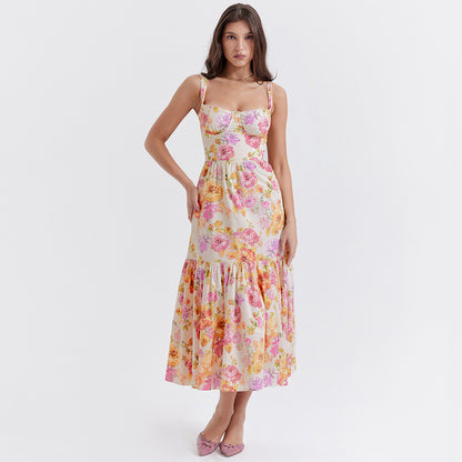 Alejandra Floral Midi Dress - York & Dante 