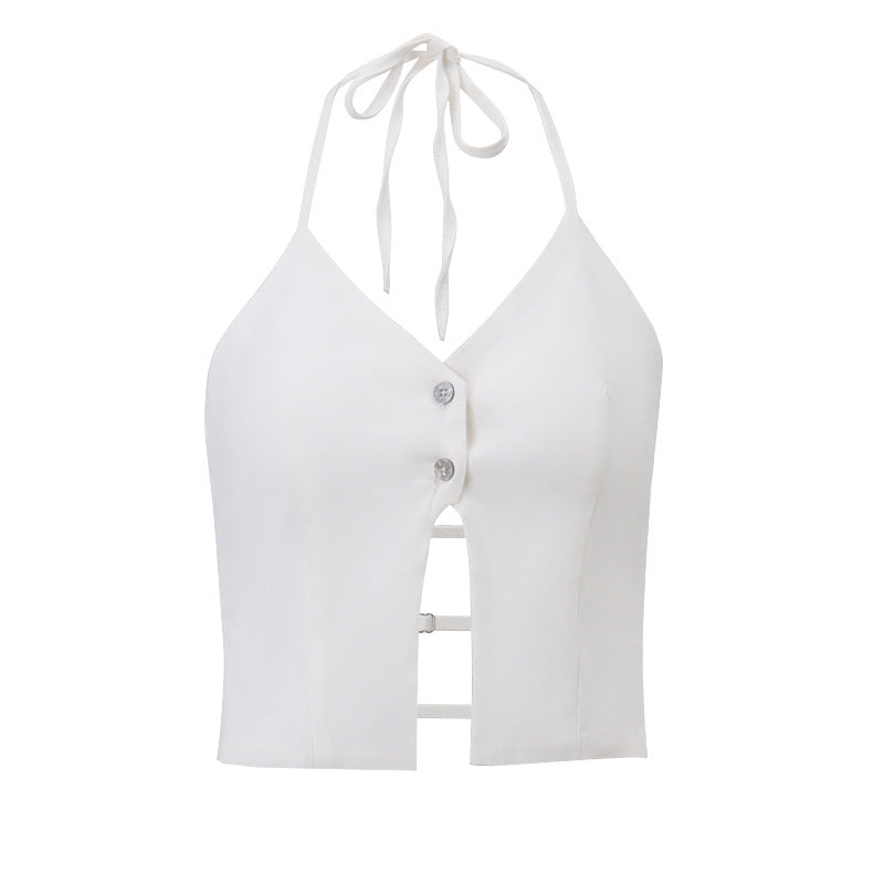 Spring Hollow Cutout Crop Top - York & Dante 