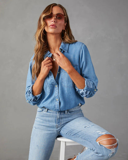 Ashley Denim Shirt - York & Dante 