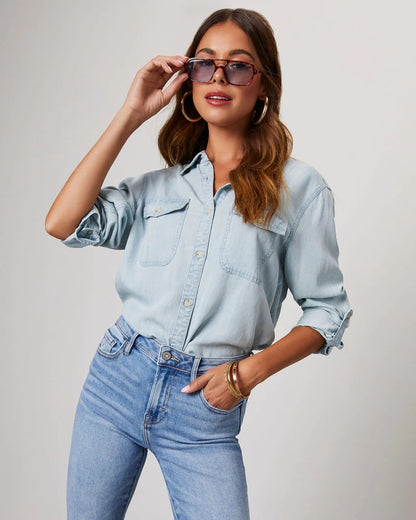 Ashley Denim Shirt - York & Dante 