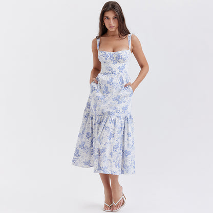 Alejandra Floral Midi Dress - York & Dante 