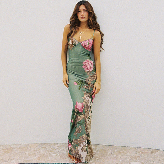 Robe longue à fleurs Leah