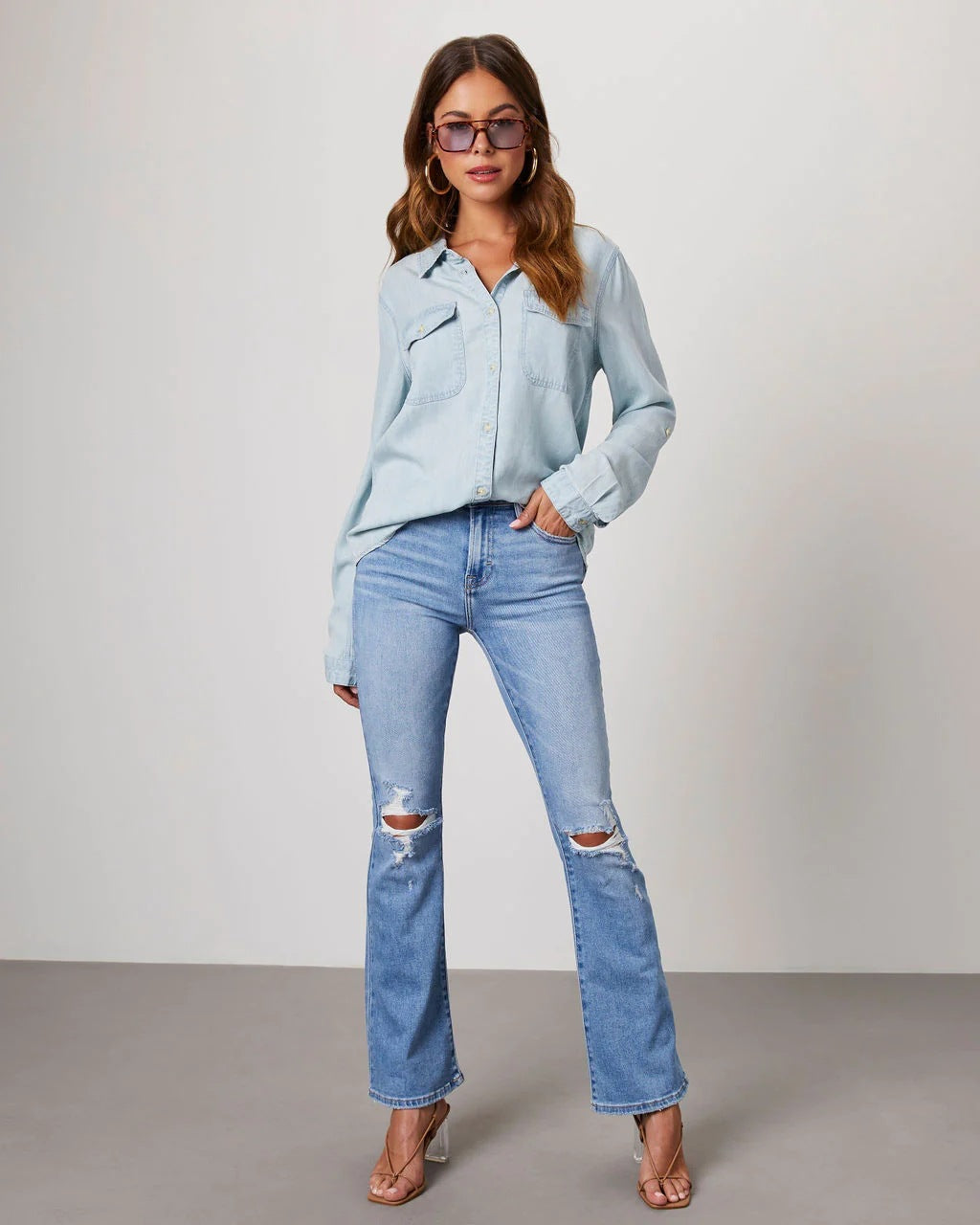 Ashley Denim Shirt - York & Dante 