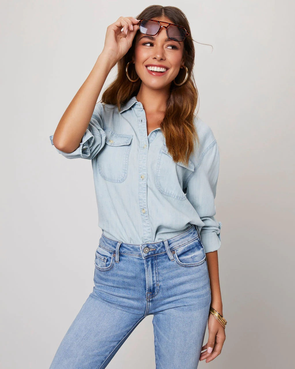 Ashley Denim Shirt - York & Dante 