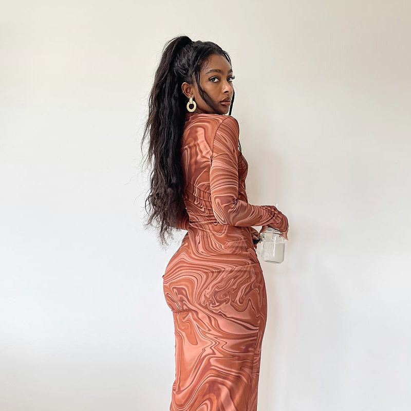 Serena's Fall Maxi Dress