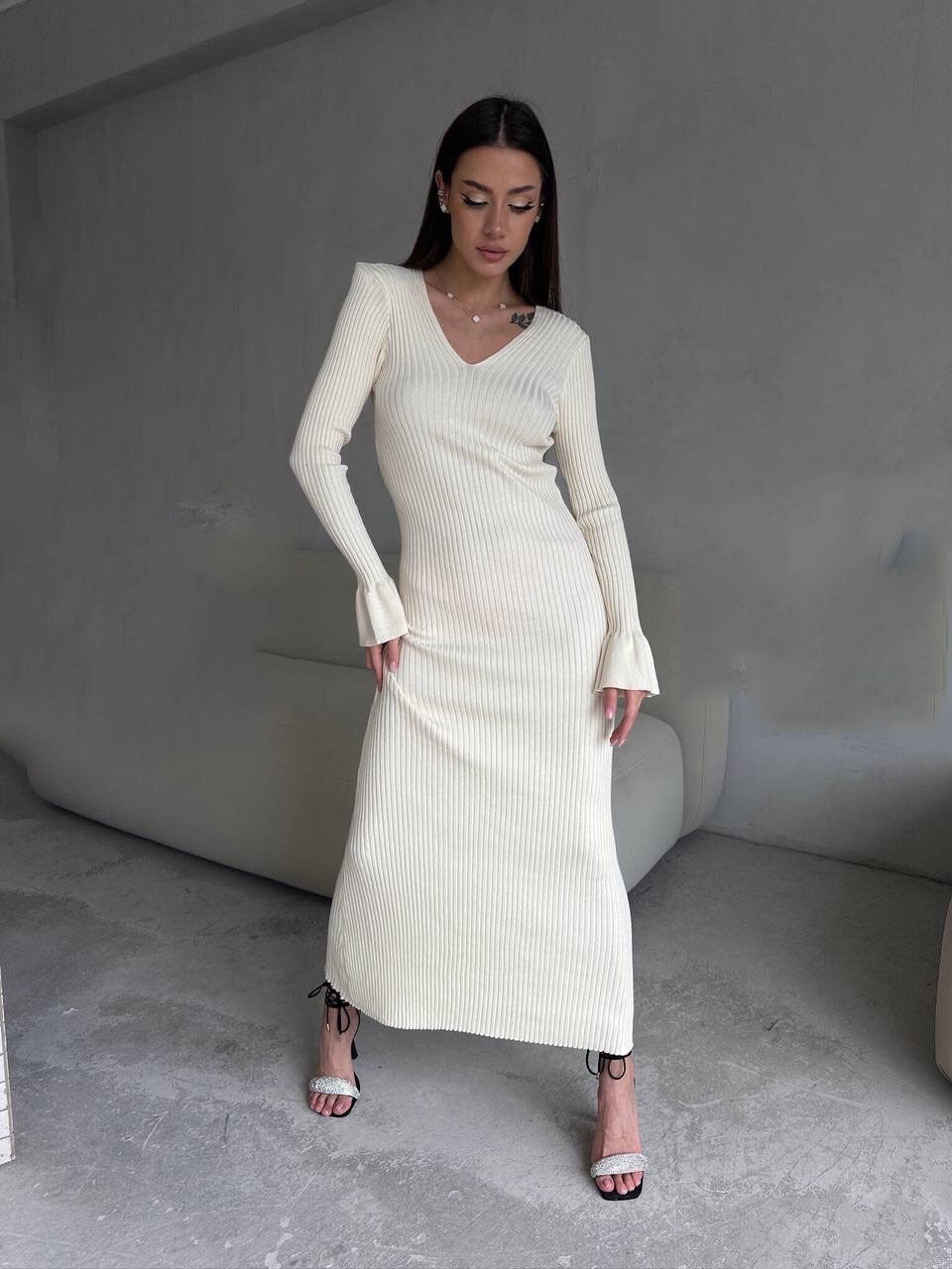 Corina Knitted Winter Maxi Dress